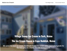 Tablet Screenshot of maineicecream.com